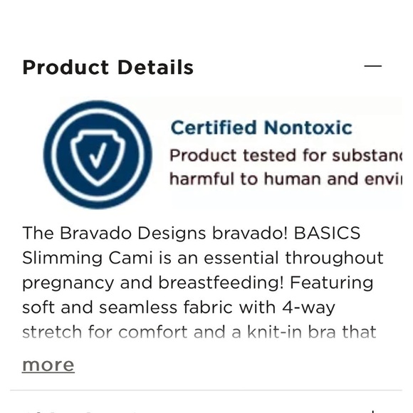 Women's Bravado S/P Designs bravado! BASICS Slimming Maternity Nursing Cami 7403 - Picture 13 of 14